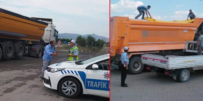 Bursa'da hafriyat kamyonları sıkı takipte