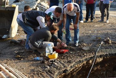 Halat koptu, boyun üstü çakıldı