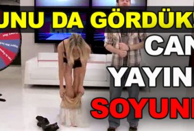 İddiayı kaybedince canlı yayında soyundu