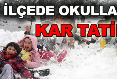 Bursa’da bu ilçede okullara kar tatili geldi!