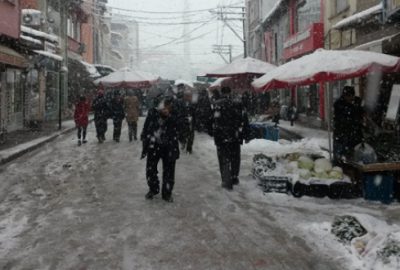 700 yıllık pazar kar sebebiyle boş kaldı