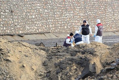 Mühimmat yüklü kamyonda patlama