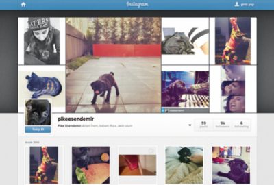 Köpeğine Instagram hesabı açtı