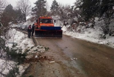 Devrilen ağaç Uludağ yolunu trafiğe kapattı