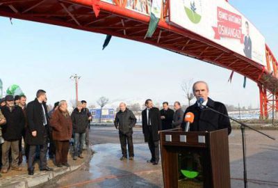 Doğanevler üst geçidi hizmette