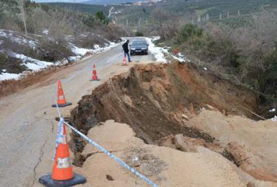 Gemlik’te heyelan