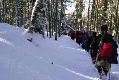 Bursa’da 3 metre karda eğitim