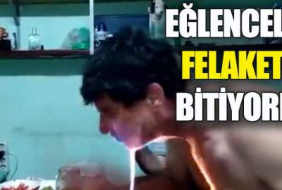 Eğlenceleri felaketle bitiyordu