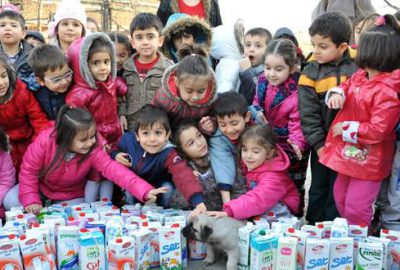 Bursa’da anaokulu öğrencilerinden örnek davranış