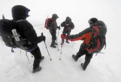 Uludağ’da tipiye yakalanan dağcılar kabusu yaşadı