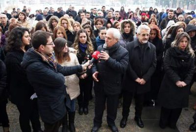 Nilüfer Belediyesi çalışanlarından kadına şiddet tepkisi