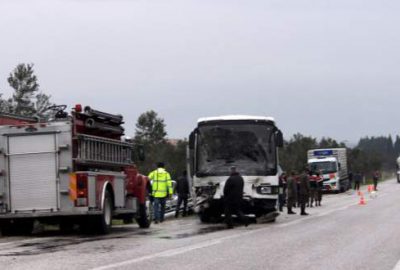 Askeri araç kaza yaptı: 1 ölü