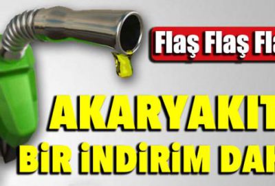 Akaryakıta bir indirim daha!