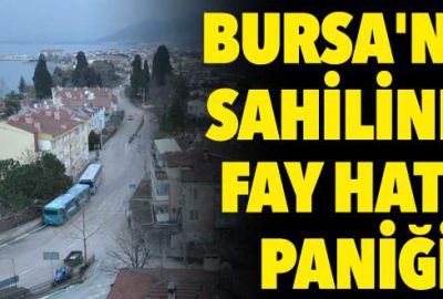 Bursa’nın sahilinde fay hattı paniği