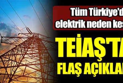 Elektrikler neden kesildi?