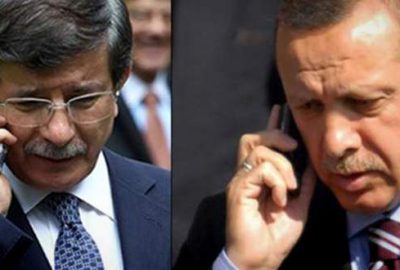 Davutoğlu’ndan Erdoğan’a telefon!