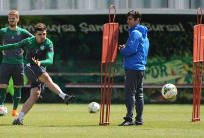 Bursaspor’da neşeli antrenman!