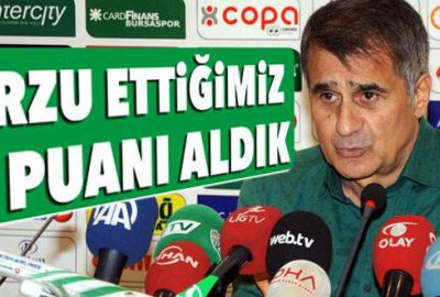 Şenol Güneş: 3 puan aldığımız için mutluyuz