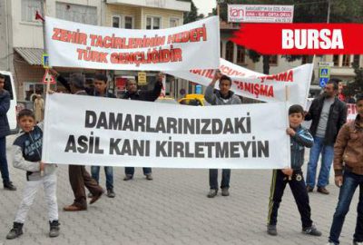 Romanlardan ‘uyuşturucuya hayır’ yürüyüşü