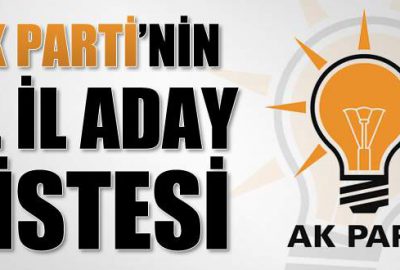 İşte il il AK Parti milletvekili adayları