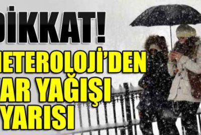 Bursalılar dikkat! Meteoroloji’den kar yağışı uyarısı