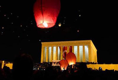 Anıtkabir’de 1915 “barış balonu” uçuruldu