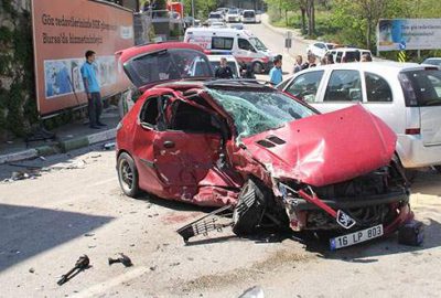 Bursa’da trafik kazası!