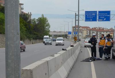 Mudanya yolunda kaza