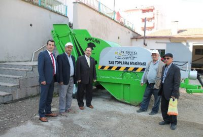 Çatak Programı Kapsamında Taş Toplama Makinesi Alındı