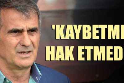 ‘Bu oyuna rağmen kaybetmeyi hak etmedik’