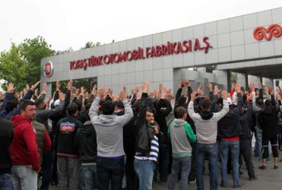 Bursa’da otomotiv işçilerinin eylemi devam ediyor