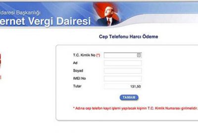 Cep harçları internetten ödenebilecek