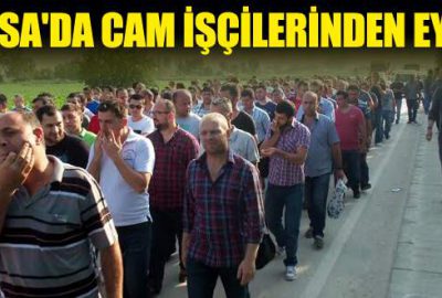 Bursa’da cam işçilerinden eylem