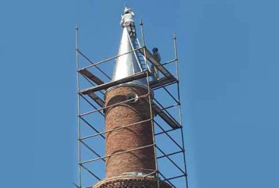 Şükriye Camii’nin minaresi yenilendi