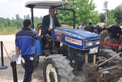 2 bin 550 traktör de muayeneden geçti