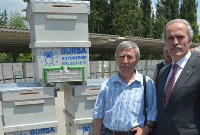 Bursa’da arı yetiştiricilerine 450 kovan dağıtıldı