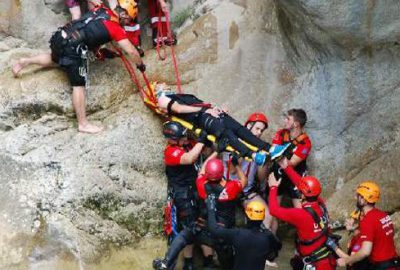 Romanya’dan gelip Bursa’da arama-kurtarma tatbikatı yaptılar