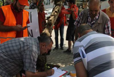 Ulaşım zammına imzalı protesto