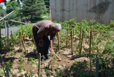 Devlet Hastanesi’ni hobi bahçesine çevirdi