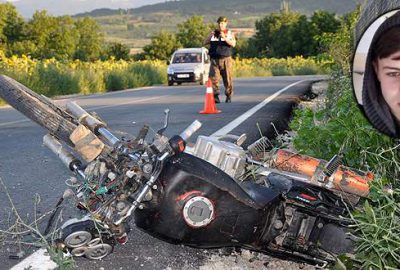 Motosikletle kaza yapan genç hayatını kaybetti