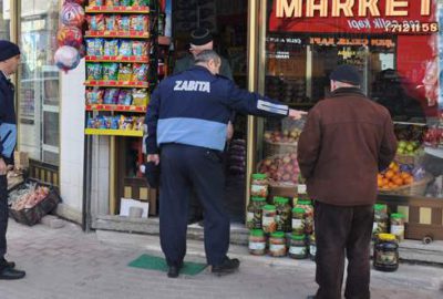 Kaldırım yasağı yeniden başladı