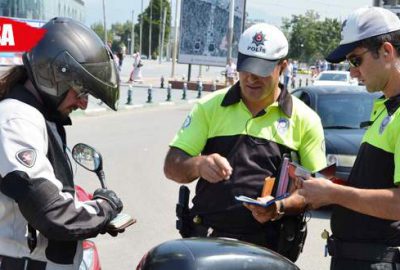 Kask takmayanlara ceza yağdı