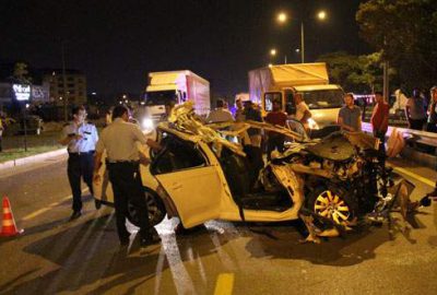 Bursa’da düğün dönüşü kaza: 3 ölü, 2 yaralı