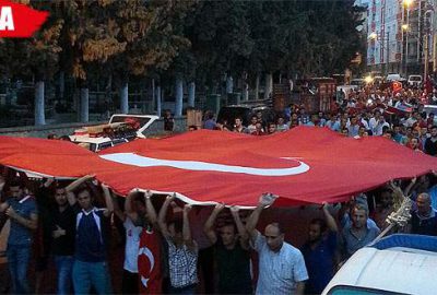 Bursa’da şehitler için yürüyüş