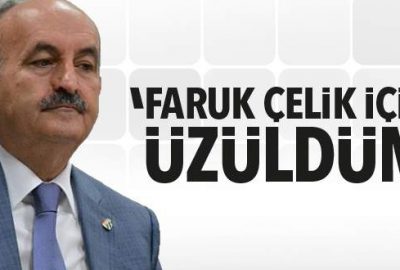 Faruk Çelik adına üzüldüm!