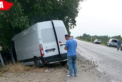 Virajı fark edemedi, solladı