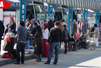 Terminalde bayram yoğunluğu