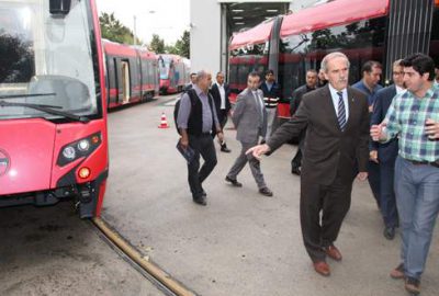 T2 hattının tramvaylarında testler başladı