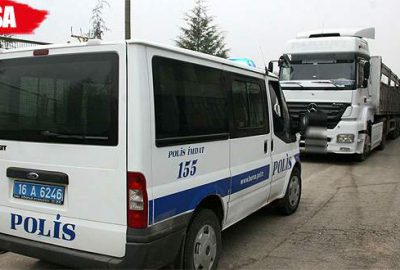 Park halindeki TIR’dan 300 litre mazot çaldılar