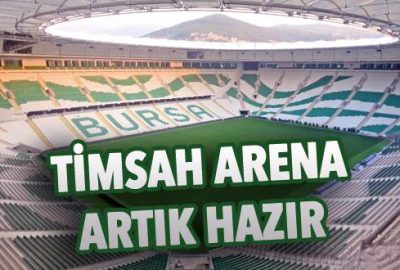 Timsah Arena artık hazır